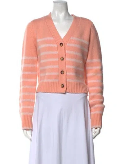 Pre-owned La Ligne Wool Striped Sweater In Pink