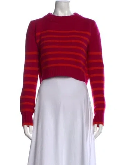 Pre-owned La Ligne Wool Striped Sweater In Purple
