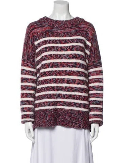 Pre-owned La Ligne Wool Striped Sweater In Red
