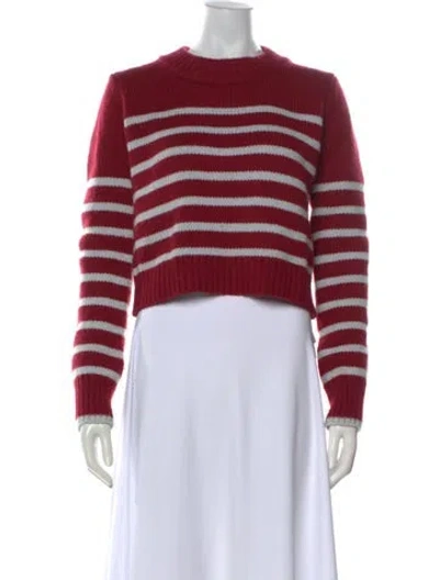 Pre-owned La Ligne Wool Striped Sweater In Red