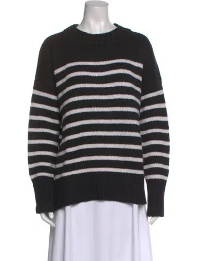 Pre-owned La Ligne Wool Striped Sweater W/ Tags In Black