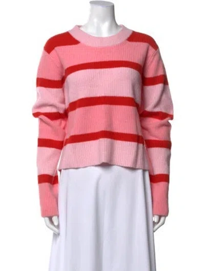Pre-owned La Ligne Wool Striped Sweater W/ Tags In Pink