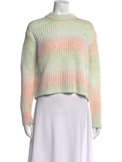 Pre-owned La Ligne Wool Tie-dye Print Sweater In Grey