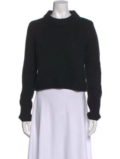 Pre-owned La Ligne Wool Turtleneck Sweater In Black