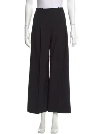Pre-owned La Ligne Wool Wide Leg Pants In Brown