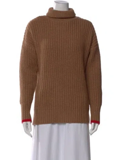 Pre-owned La Ligne X Spanx Wool Turtleneck Sweater W/ Tags In Brown