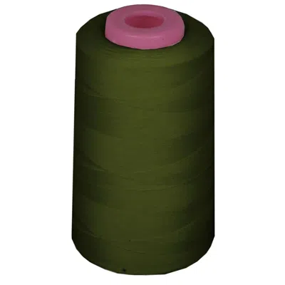 La Linen 6000 Yards 100 Percent Polyester Cone Serger Thread, Olive - A621