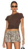 Lamade Perfect Basic Tee In Brown