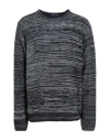 La Maglia Man Sweater Black Size Xxl Merino Wool, Acrylic In Black