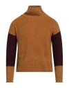 La Maglia Man Turtleneck Marigold Size M Wool, Acrylic In Yellow