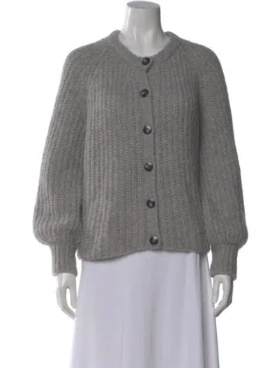 Pre-owned La Maille Sezane Alpaca Crew Neck Sweater In Gray