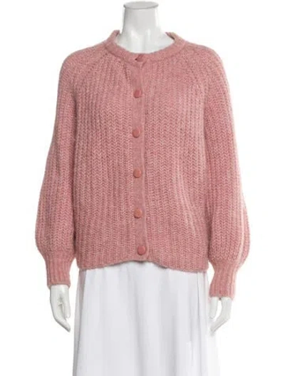 Pre-owned La Maille Sezane Alpaca Crew Neck Sweater In Pink