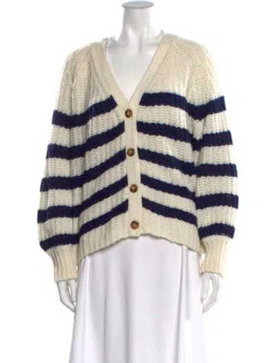 Pre-owned La Maille Sezane Alpaca Striped Sweater