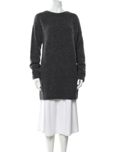 Pre-owned La Maille Sezane Baby Alpaca Crew Neck Sweater In Black