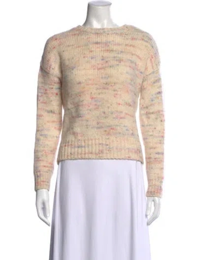 Pre-owned La Maille Sezane Baby Alpaca Patterned Sweater In Neutral