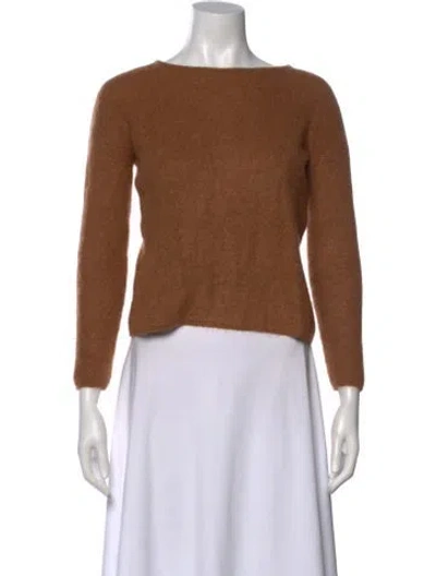 Pre-owned La Maille Sezane Bateau Neckline Sweater In Brown