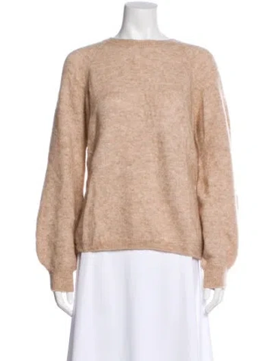 Pre-owned La Maille Sezane Bateau Neckline Sweater In Brown