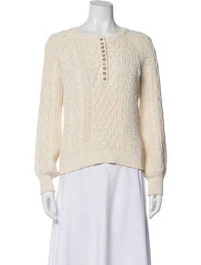 Pre-owned La Maille Sezane Bateau Neckline Sweater In Neutral