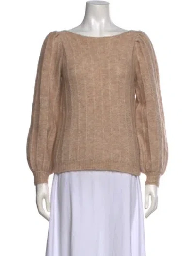 Pre-owned La Maille Sezane Bateau Neckline Sweater In Neutral