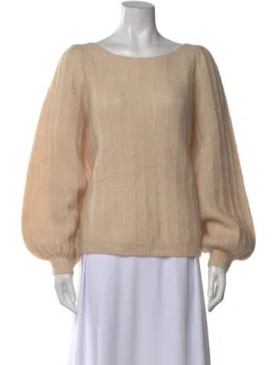 Pre-owned La Maille Sezane Bateau Neckline Sweater In Neutral