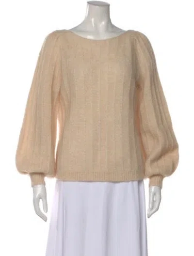 Pre-owned La Maille Sezane Bateau Neckline Sweater In Neutral