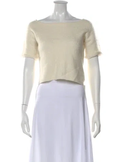 Pre-owned La Maille Sezane Bateau Neckline Sweater In Neutral