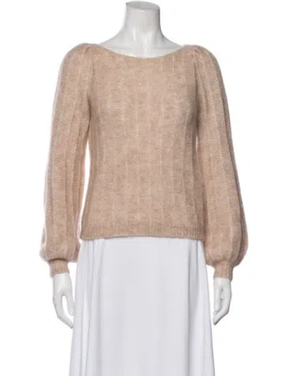 Pre-owned La Maille Sezane Bateau Neckline Sweater In Neutral