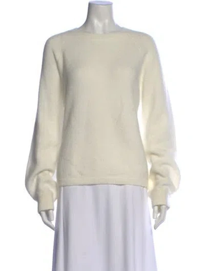 Pre-owned La Maille Sezane Bateau Neckline Sweater In White