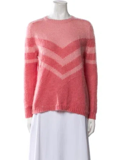 Pre-owned La Maille Sezane Colorblock Pattern Bateau Neckline Sweater In Multi
