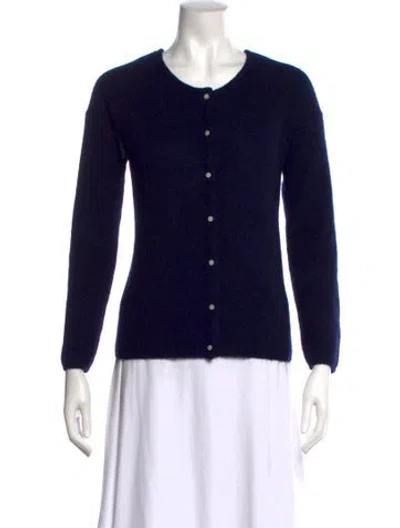 Pre-owned La Maille Sezane Crew Neck Long Sleeve Top In Blue