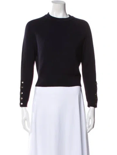 Pre-owned La Maille Sezane Crew Neck Sweater In Black