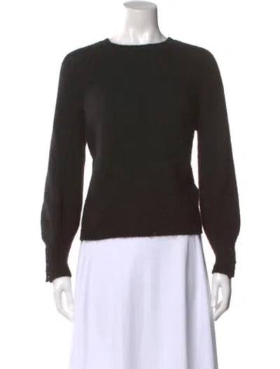 Pre-owned La Maille Sezane Crew Neck Sweater In Black