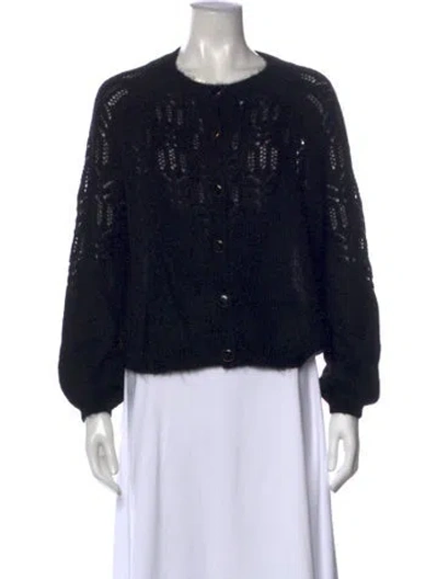 Pre-owned La Maille Sezane Crew Neck Sweater In Black