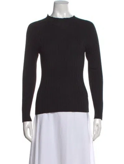 Pre-owned La Maille Sezane Crew Neck Sweater In Black