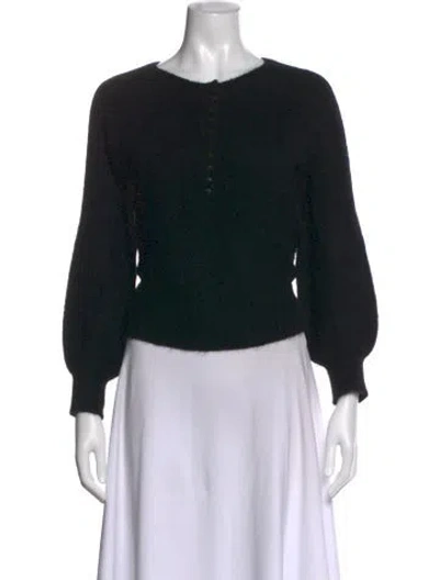 Pre-owned La Maille Sezane Crew Neck Sweater In Black