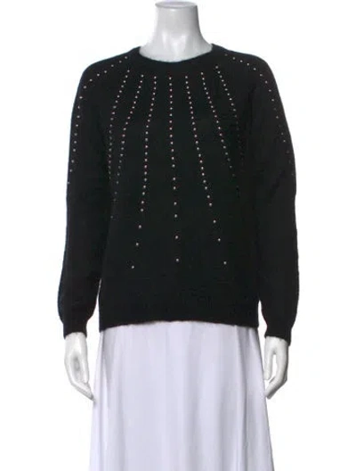 Pre-owned La Maille Sezane Crew Neck Sweater In Black