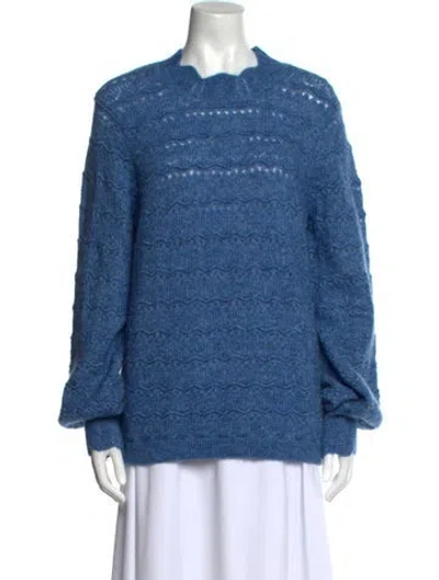 Pre-owned La Maille Sezane Crew Neck Sweater In Blue