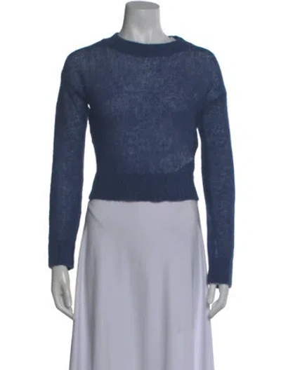 Pre-owned La Maille Sezane Crew Neck Sweater In Blue