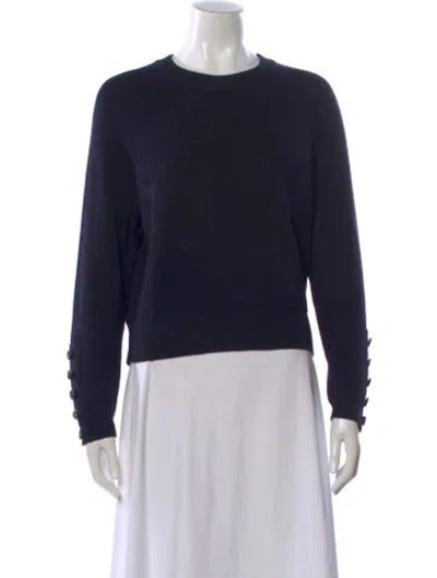 Pre-owned La Maille Sezane Crew Neck Sweater In Blue