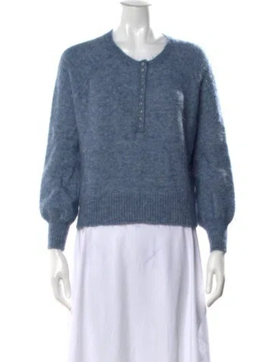 Pre-owned La Maille Sezane Crew Neck Sweater In Blue