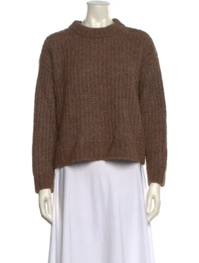 Pre-owned La Maille Sezane Crew Neck Sweater In Brown