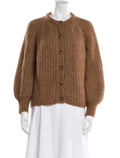 Pre-owned La Maille Sezane Crew Neck Sweater In Brown