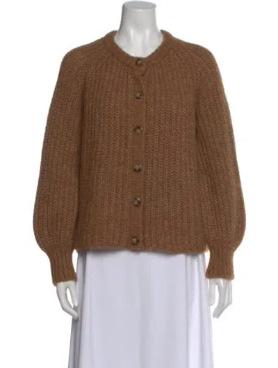 Pre-owned La Maille Sezane Crew Neck Sweater In Brown