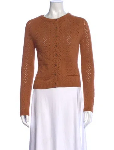 Pre-owned La Maille Sezane Crew Neck Sweater In Brown