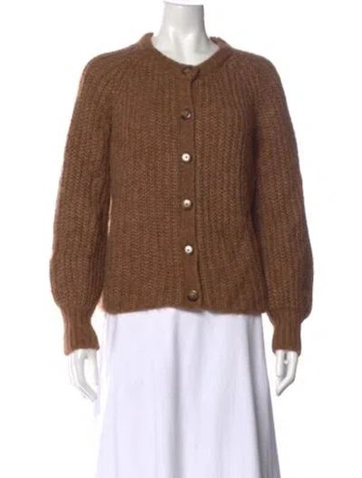 Pre-owned La Maille Sezane Crew Neck Sweater In Brown