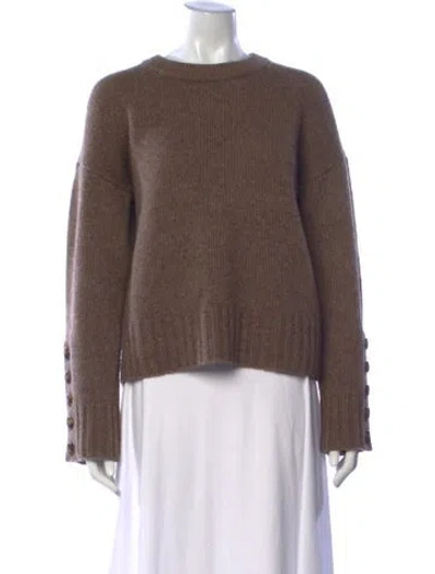 Pre-owned La Maille Sezane Crew Neck Sweater In Brown