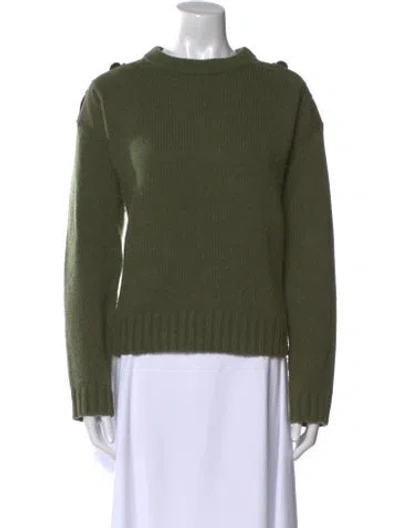 Pre-owned La Maille Sezane Crew Neck Sweater In Green