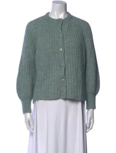 Pre-owned La Maille Sezane Crew Neck Sweater In Green
