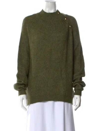 Pre-owned La Maille Sezane Crew Neck Sweater In Green