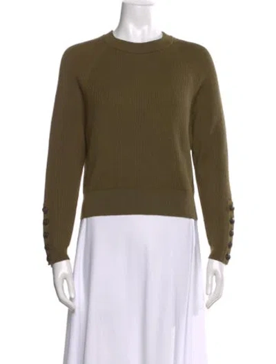Pre-owned La Maille Sezane Crew Neck Sweater In Green